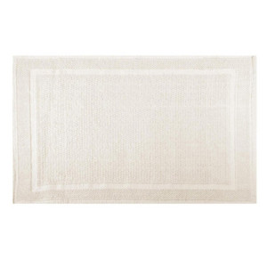 Tappetino bagno 100% cotone Vincent ivory antiscivolo 50x80