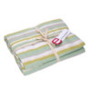 Tovaglia Stripe verde tinto in filo 140x240 elegante resistente