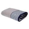 Asciugamano telo doccia Giada jacquard tortora 100x150 cm morbido