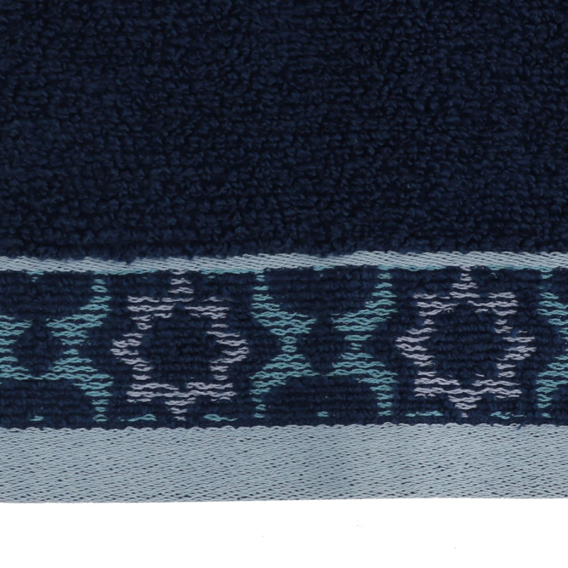 Asciugamano telo doccia Giada jacquard blu 100x150x2 cm