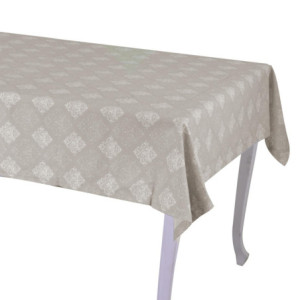 Tovaglia Venice Brocade beige rettangolare cm 140x240 elegante tavola