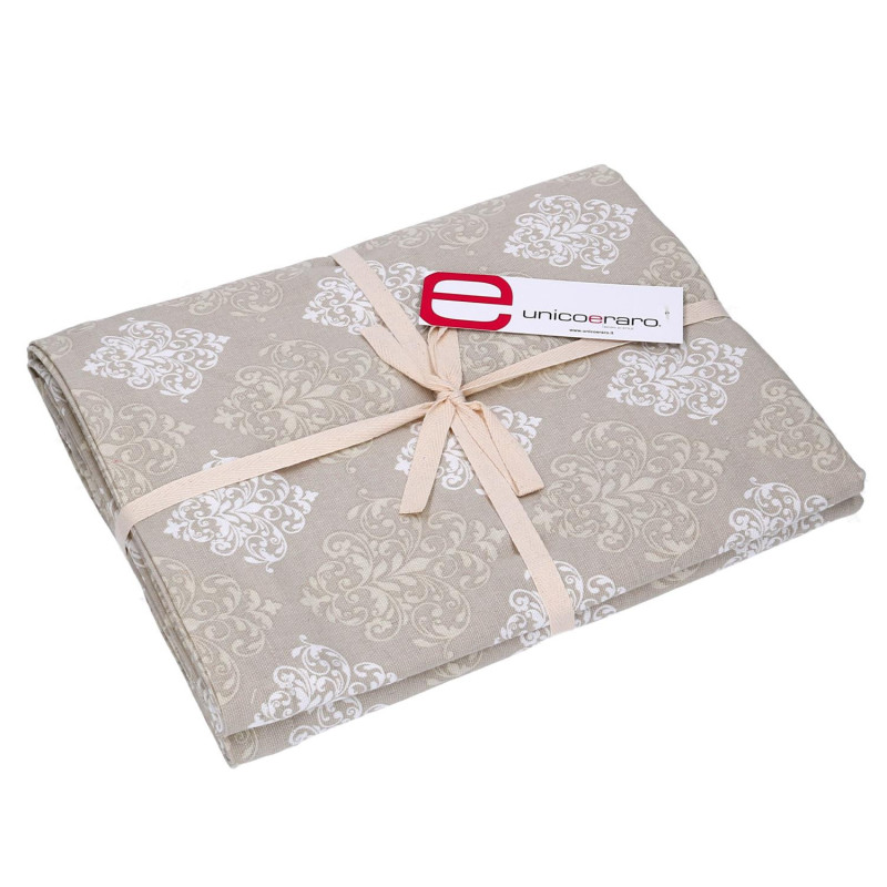 Tovaglia Venice Brocade beige rettangolare cm 140x240 elegante tavola