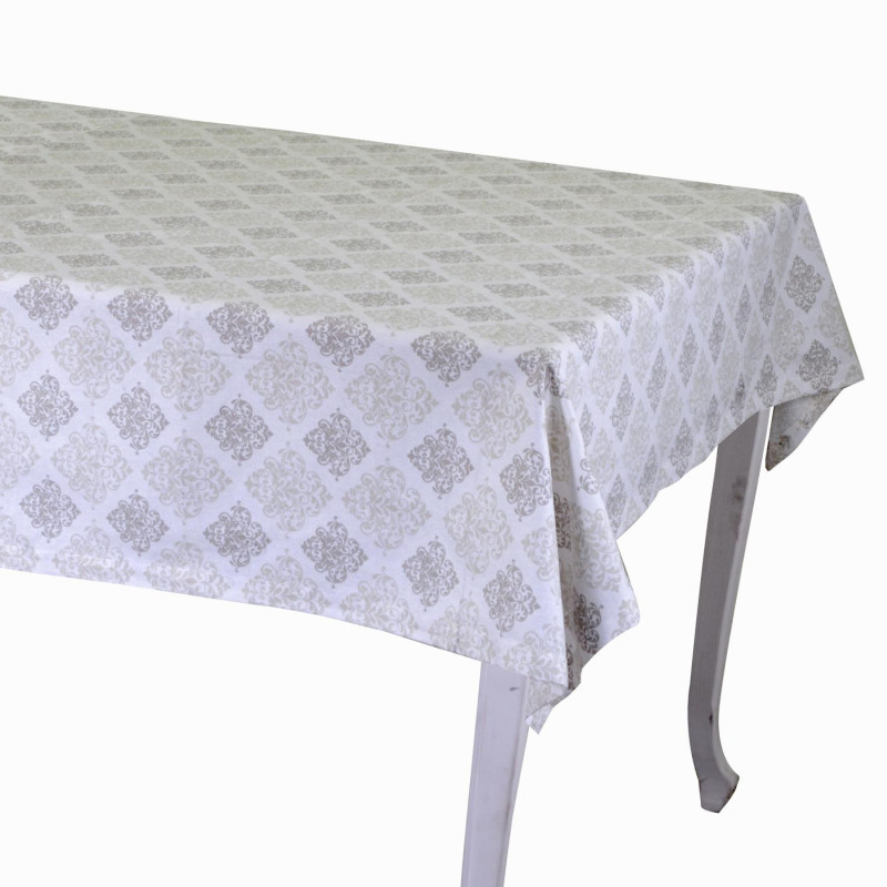 Tovaglia Venice Brocade bianco rettangolare cm 140x240 elegante tavola