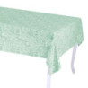 Tovaglia Flora Jaquard verde salvia rettangolare cm 140x180 elegante