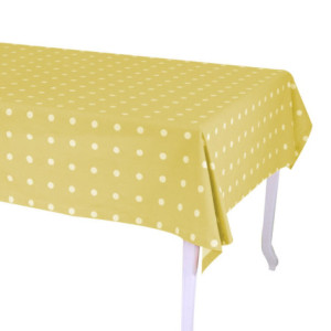 Tovaglia pop pois lime rettangolare 140x180