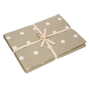 Zoom Tovaglia pop pois beige rettangolare cm 140x240