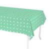 Tovaglia Pop Pois verde acqua rettangolare cm 140x180 vivace
