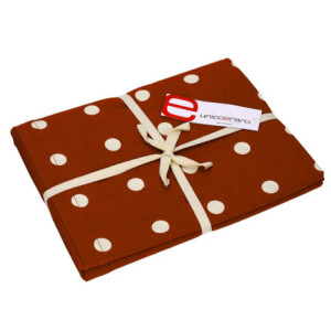 Zoom Tovaglia pop pois bordeaux rettangolarecm 140x240
