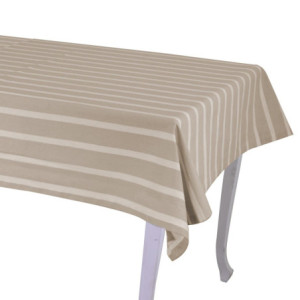 Tovaglia Pop Righe beige rettangolare cm 140x240 elegante moderna
