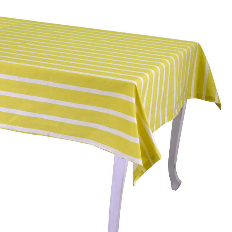 Tovaglia Pop Righe Lime 140x240 cm – Stile e Qualità