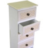 Mobiletto legno Losanna 7 cassetti crema 29x23x109 cm casa