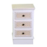 Mobiletto legno Losanna 3 cassetti crema 37x30x64 cm elegante