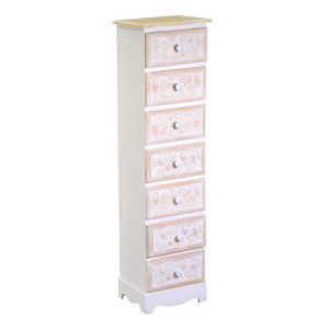Mobiletto legno andorra 7 cassetti cm 29x23h109
