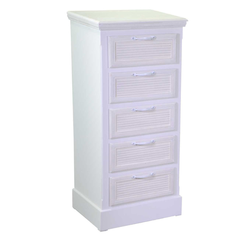 Mobiletto Liverpool 5 cassetti grande 41x33,5x91 cm design casa