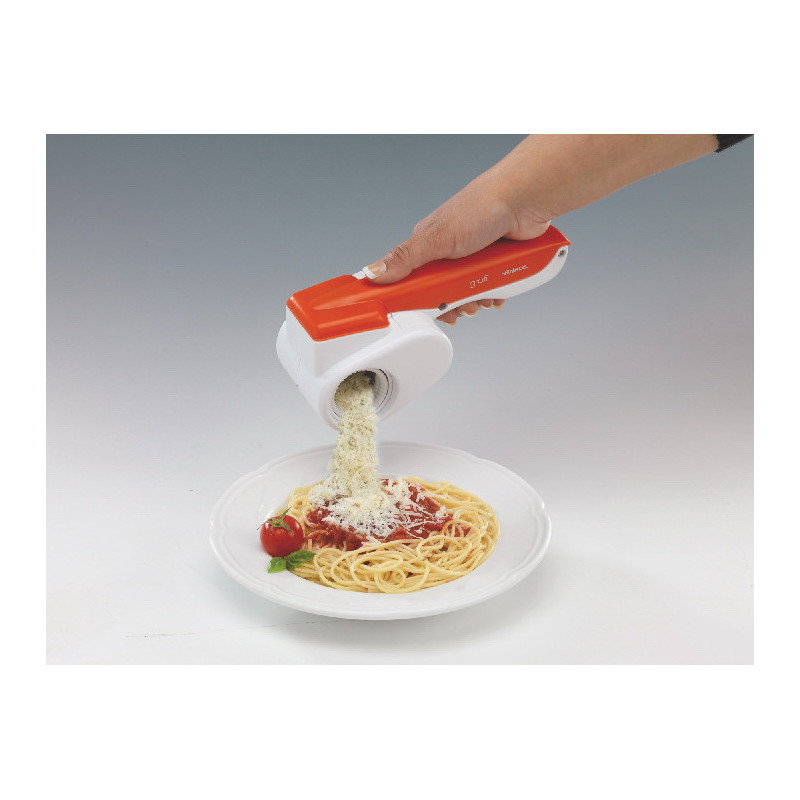 Grattugia elettrica senza filo rullo inox batteria arancione