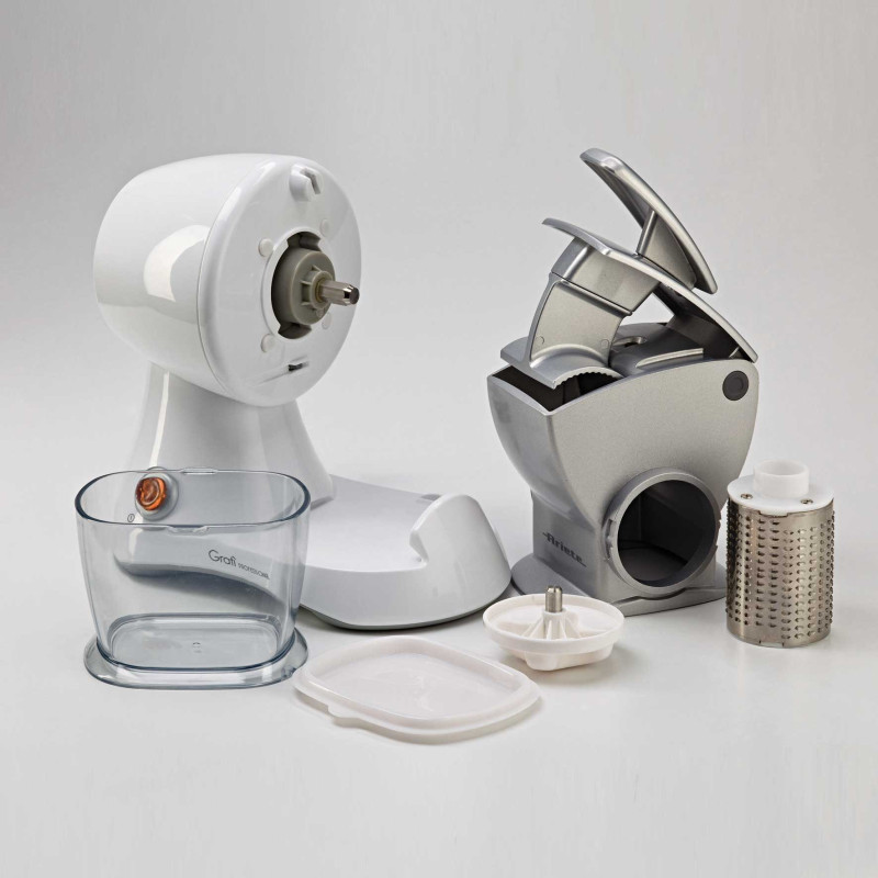 Grattugia elettrica rullo professionale 120W argento cucina