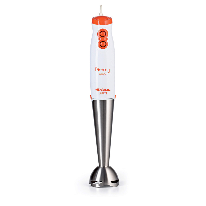 Frullatore a immersione 200W lame inox 2 velocità bianco/arancio