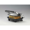 Piastra elettrica antiaderente per toast e sandwich 1000W argento