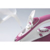 Ferro da stiro piastra acciaio inox 2200W serbatoio 280ml rosa