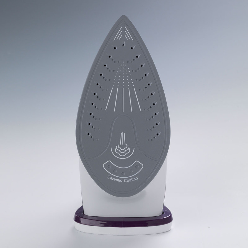 Ferro da stiro 2200W piastra ceramica bianco/porpora 320ml
