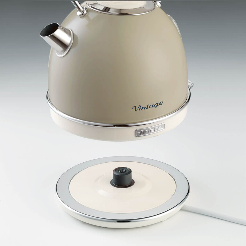 Bollitore elettrico 1,7L acciaio inox beige autospegnimento 2000W