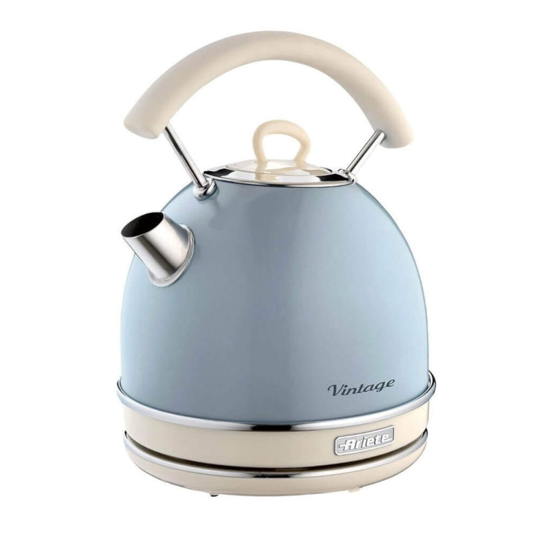 Bollitore elettrico 1,7L acciaio inox celeste 2000W autospegnimento
