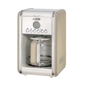 Macchina caffè americano 12 tazze 2000W beige caraffa vetro