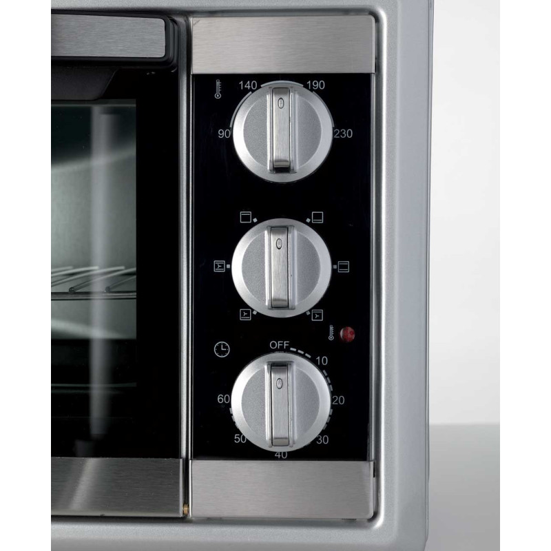 Forno elettrico ventilato 30L doppio vetro 1500W 6 funzioni