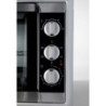 Forno elettrico ventilato 45L girarrosto 1800W inox doppio vetro