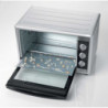 Forno elettrico ventilato 45L girarrosto 1800W inox doppio vetro