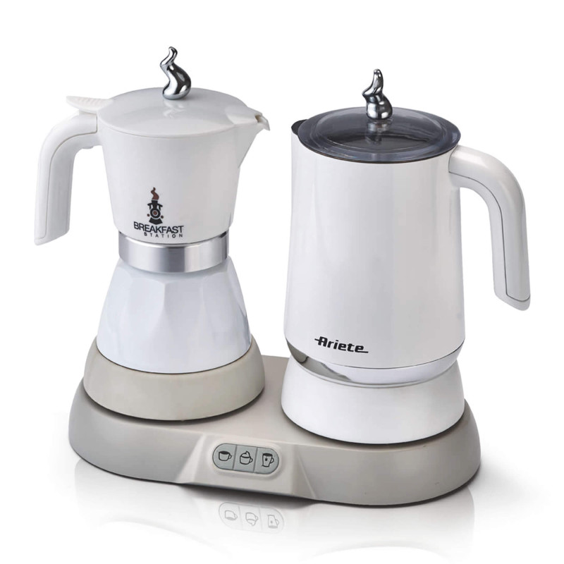 Breakfast Station 5 in 1 moka elettrica bollitore montalatte