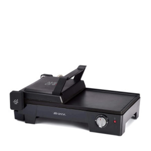 Griglia elettrica 3 in 1 barbecue piastra liscia rigata 180°