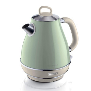 Bollitore elettrico 1,7L acciaio inox verde vintage autospegnimento
