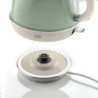 Bollitore elettrico 1,7L acciaio inox verde vintage autospegnimento