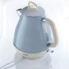 Bollitore elettrico 1,7L celeste vintage acciaio inox autospegnimento