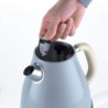 Bollitore elettrico 1,7L celeste vintage acciaio inox autospegnimento