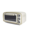 Forno elettrico 18L pizza 30cm doppio vetro 1380W vintage beige