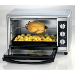 Zoom Forno Elettrico Ventilato 56L - Girarrosto, Temperatura Max 230°, 2200W
