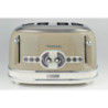 Tostapane vintage 4 fette 6 livelli defrost beige 1700W