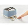 Tostapane vintage 4 fette 6 livelli defrost celeste 1700W