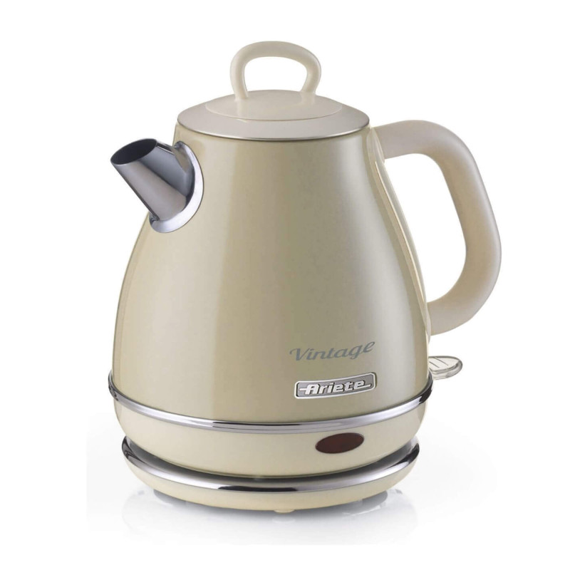 Bollitore vintage 1L autospegnimento acciaio inox 1600W beige