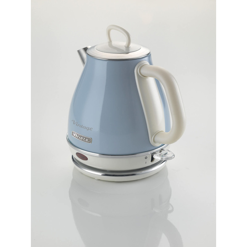 Bollitore vintage 1L autospegnimento acciaio inox 1600W celeste