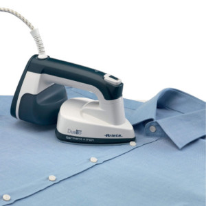 Zoom Stiratrice Verticale e Ferro da Stiro - Piastra in Ceramica, 1000W - Bianco e Blu