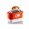 Tostapane 2 fette 9 livelli doratura 700W bianco arancio pinze