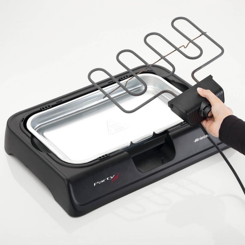 Party Grill Elettrico 2000W Barbecue Carne Verdura Pesce