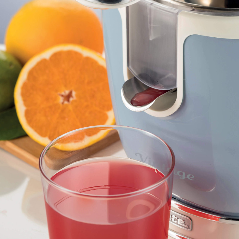 Spremiagrumi Elettrico con Leva 85W Design Vintage Celeste
