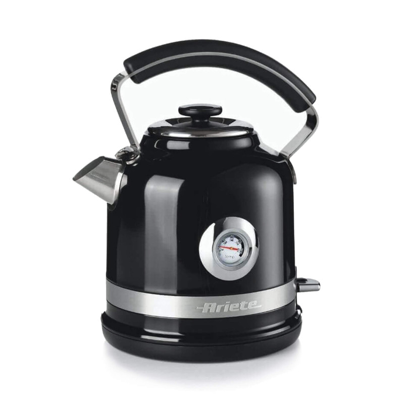 Bollitore Elettrico 1,7L 2000W Nero con Termometro