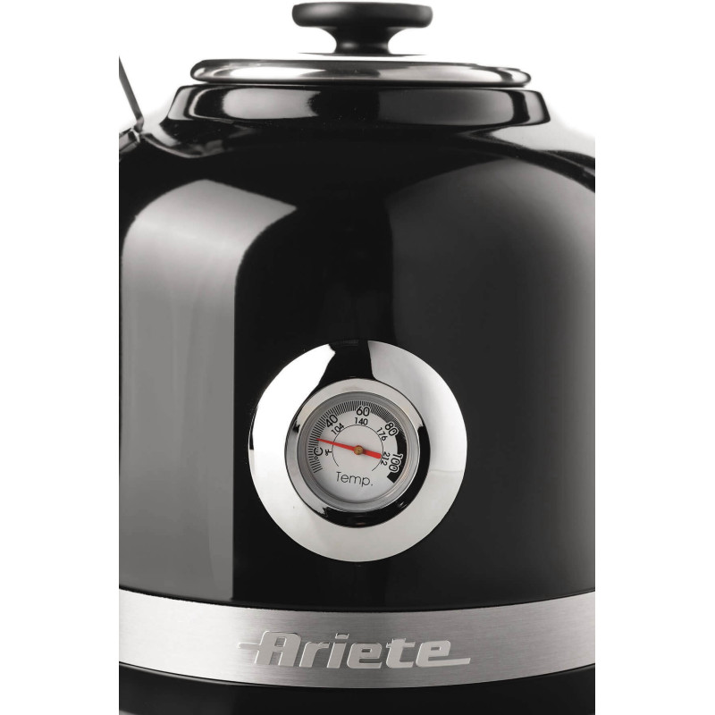 Bollitore Elettrico 1,7L 2000W Nero con Termometro