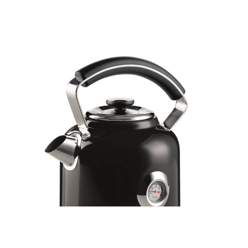 Bollitore Elettrico 1,7L 2000W Nero con Termometro