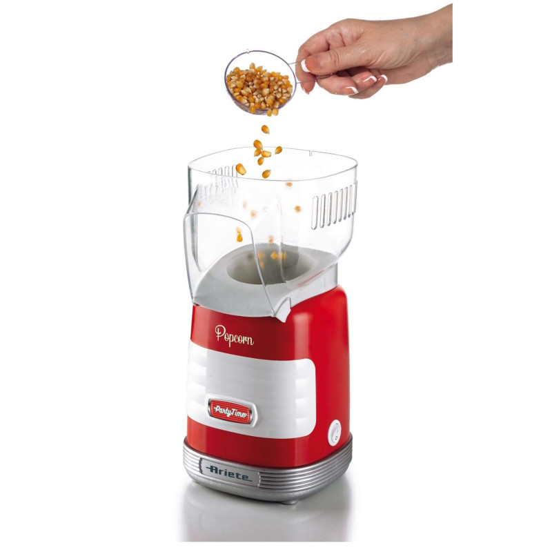Macchina per Popcorn ad Aria Calda 1000W 60g 2 Minuti Rossa